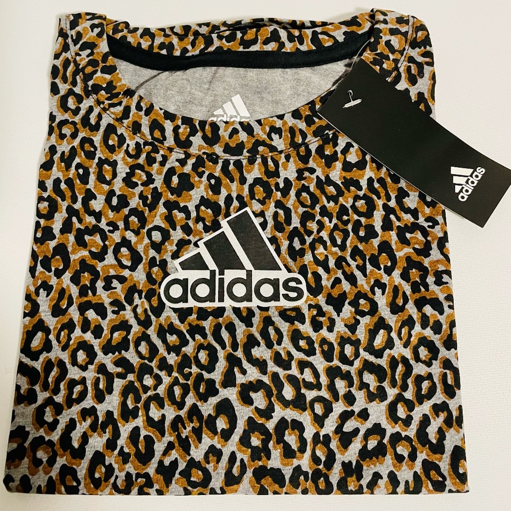 Adidas Cross Over Heather T-Shirt Girl's L(14) - Picture 2 of 4